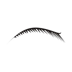 eyelash logo icon illustration  flat