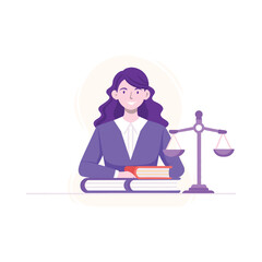  Women Justice Vector Illustration Which can easily edit or modify