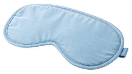 Dive into peaceful sleep with a cotton eye mask cut out on PNG. AI GENERATED.