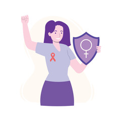 Women Awareness Vector Illustration Which can easily edit or modify