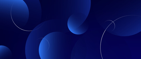 Abstract blue geometric background. Dynamic shapes composition. Eps10 vector