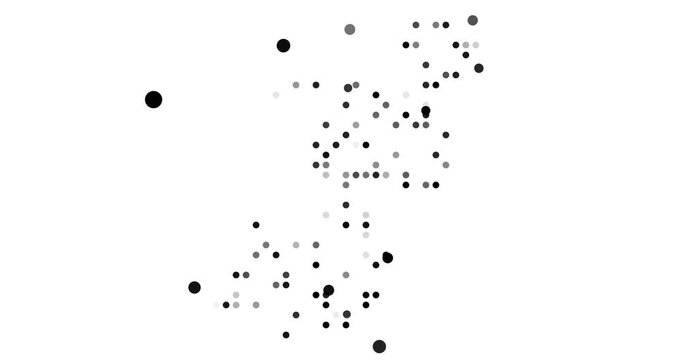 Dynamic Particle Animation Forming Map of Congo