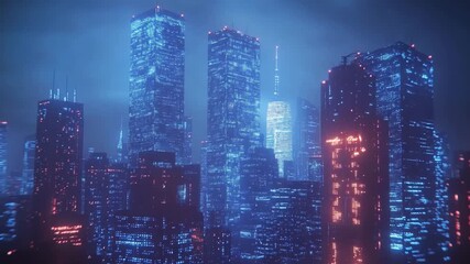 Smart city and big data connection technology concept - Powered by Adobe