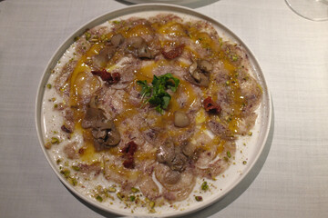 cooked pig's feet as gourmet food