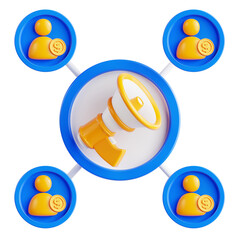 Affiliate Marketing 3D Icon