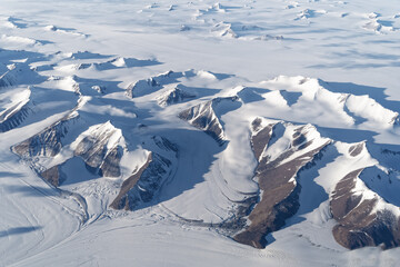 グリーンランド　氷河、氷山