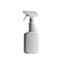 White plastic spray bottle with trigger nozzle isolated