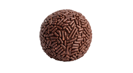 Delicious round candy covered in chocolate sprinkles, perfect for celebrations and a sweet indulgence.