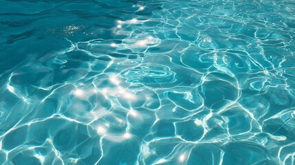 Fototapeta premium Sunlit water surface with rippled patterns. Artificial intelligence image