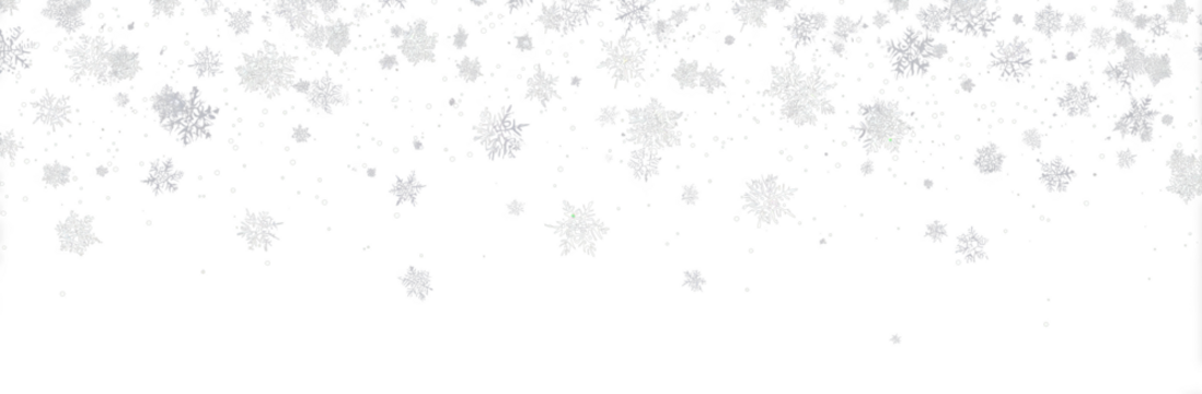 png holiday greeting card with snowflakes and festive decorative frame