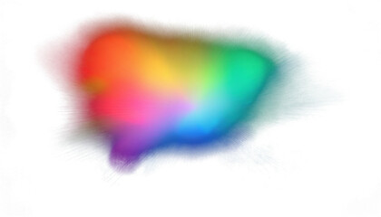 Soft Rainbow Gradient Light Leak with Grainy Texture Overlay PNG