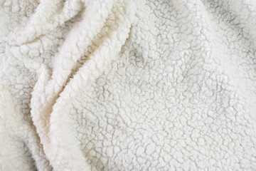 Soft White Fleece or Sherpa Blanket Texture