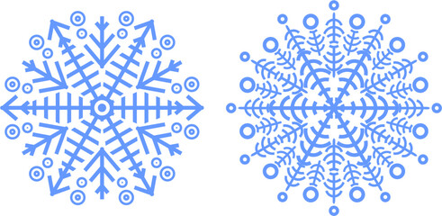 Fototapeta premium snowflake vector background illustration
