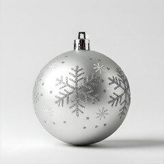 Elegant silver snowflake ornament for festive holiday decor