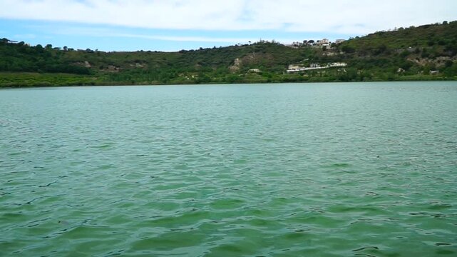 Italy, Pozzuoli, Lake Averno 