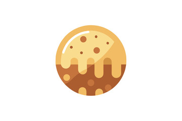 Donut Cookie Icon for Sweet Bakery and Dessert Graphics