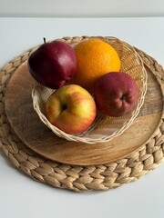 Healthy Lifestyle Concept — Red Apples Still Life