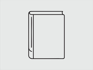 icon book black minimalist vector