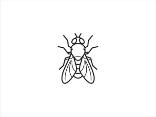 Fly line icon, outline vector sign, linear pictogram isolated on white. Symbol, logo illustration