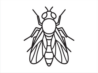 Fly line icon, outline vector sign, linear pictogram isolated on white. Symbol, logo illustration