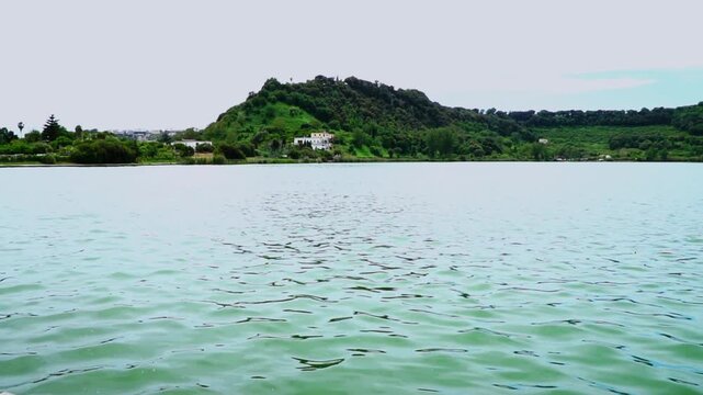 Italy, Pozzuoli - Lake Averno