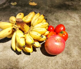 Natural vegan food from earth