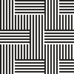 Black and white geometric seamless pattern minimal posters with 20s geometric design. Trendy bauhaus pattern background for cover design, poster
