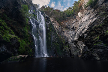 Obraz premium Fervenza do Toxa, cascada do Toxa, waterfall do Toxa