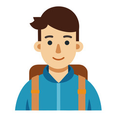 funny cartoon casual man