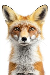 Fototapeta premium Red fox on a white background