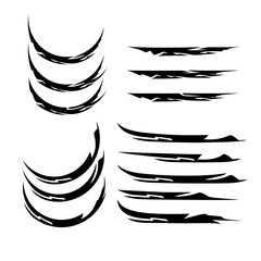 Abstract tribal graphics for racing design