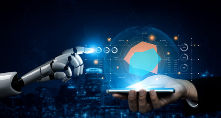 AI artificial intelligence drives data analytics with predictive models, smart dashboards, and virtual assistant insights for data-driven business decisions. Vouch