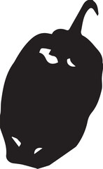 black and white monster