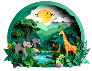 animals in the jungle