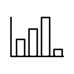 business graph on white