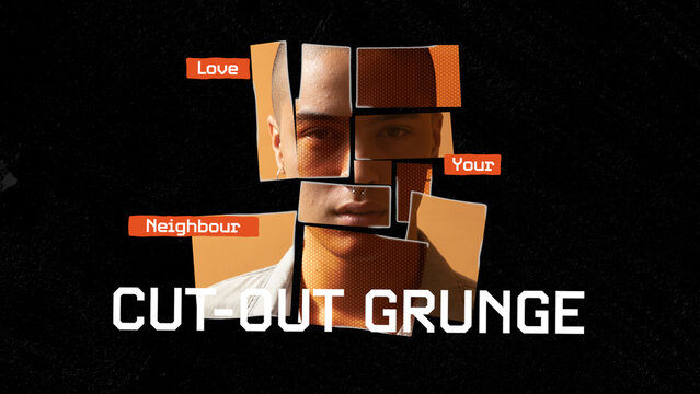 Cutout Grunge Media Reveal
