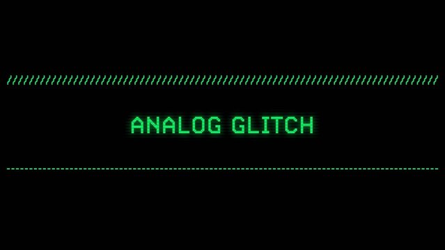 Analog Glitch Titles