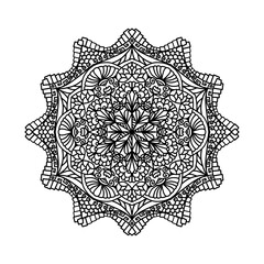 mandala line art 