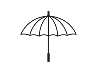Obraz premium Clean Minimalist 2D Umbrella Line Art