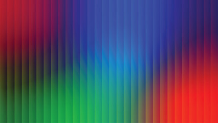 Seamless rainbow light spectrum background with sharp vertical bar reflections.