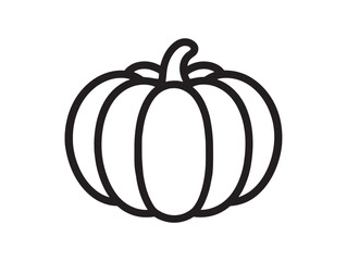 Halloween Pumpkin Icon 2D Vector Illustration