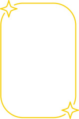 Frame with stars set border, gold frame with sparkle stars, arches border icon, festive effect decoration sign, trendy geometric template. New year christmas background 2026.