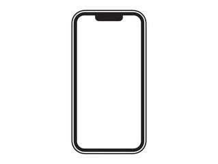 Minimal Smartphone Icon Modern Vector Design