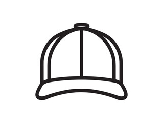 Minimalist Outline Cap Icon Modern Design