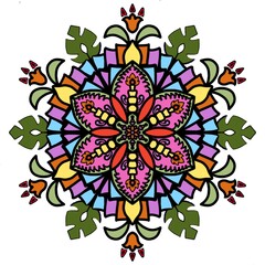 floral mandala art