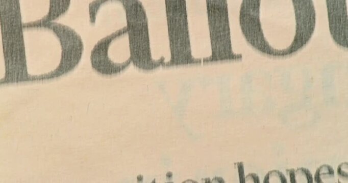 Composite newspaper texture. Fast moving newspaper texture. Use for background, transitions and texture.