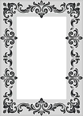 Elegant Ornate Decorative Frame with Classic Scrollwork, Ornate Frame with Floral Swirls and Decorative Border, Minimal page border, tiles frame, Ornamental page border, Greeting Card Border, page