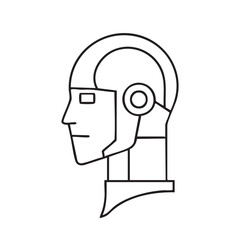 Artificial Intelligence and Technology Icon Set Vector