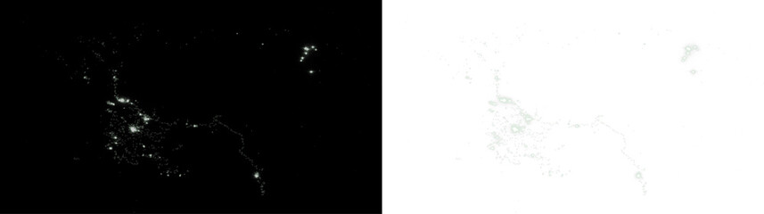 Abstract black and white PNG overlay featuring intricate textures and patterns, ideal for creative...