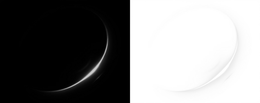 Abstract circular PNG overlay featuring a smooth gradient transition from dark to light, ideal for creative design projects and enhancing visual storytelling with copy space